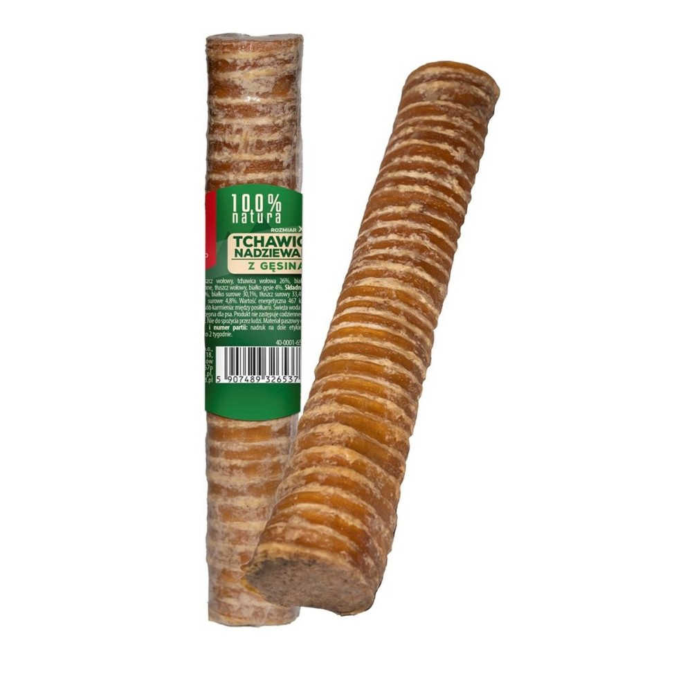 Giocattolo da mordere per cani Maced Trachea stuffed with goose Carne di manzo e vitello 150 g    