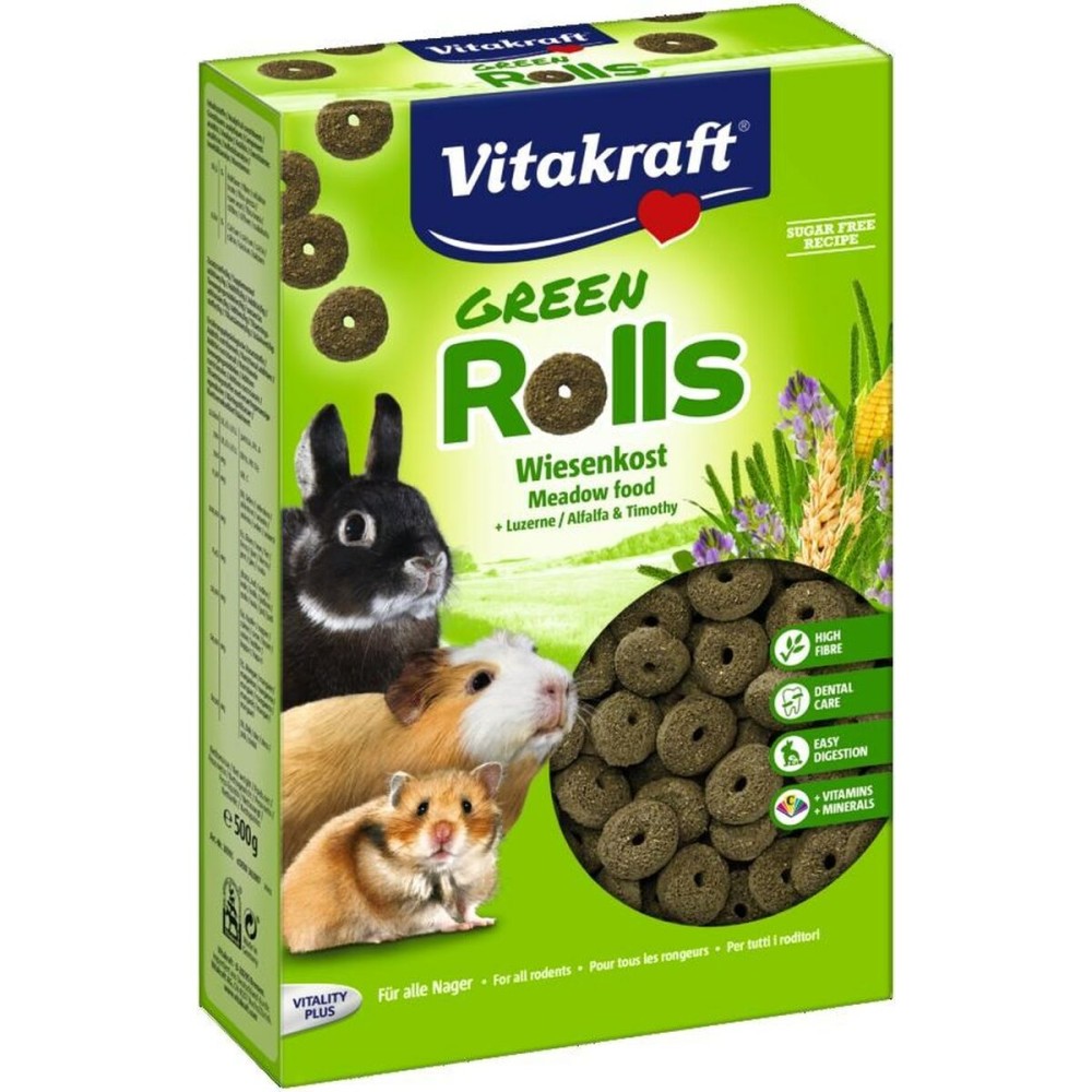 Snacks Vitakraft ROLLS VERDES 500 g    