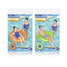 Bestway Flottatore Gonfiabile Liscio Neon Vari Colori D91 cm +10 Anni Spiaggia e Piscina 36025    