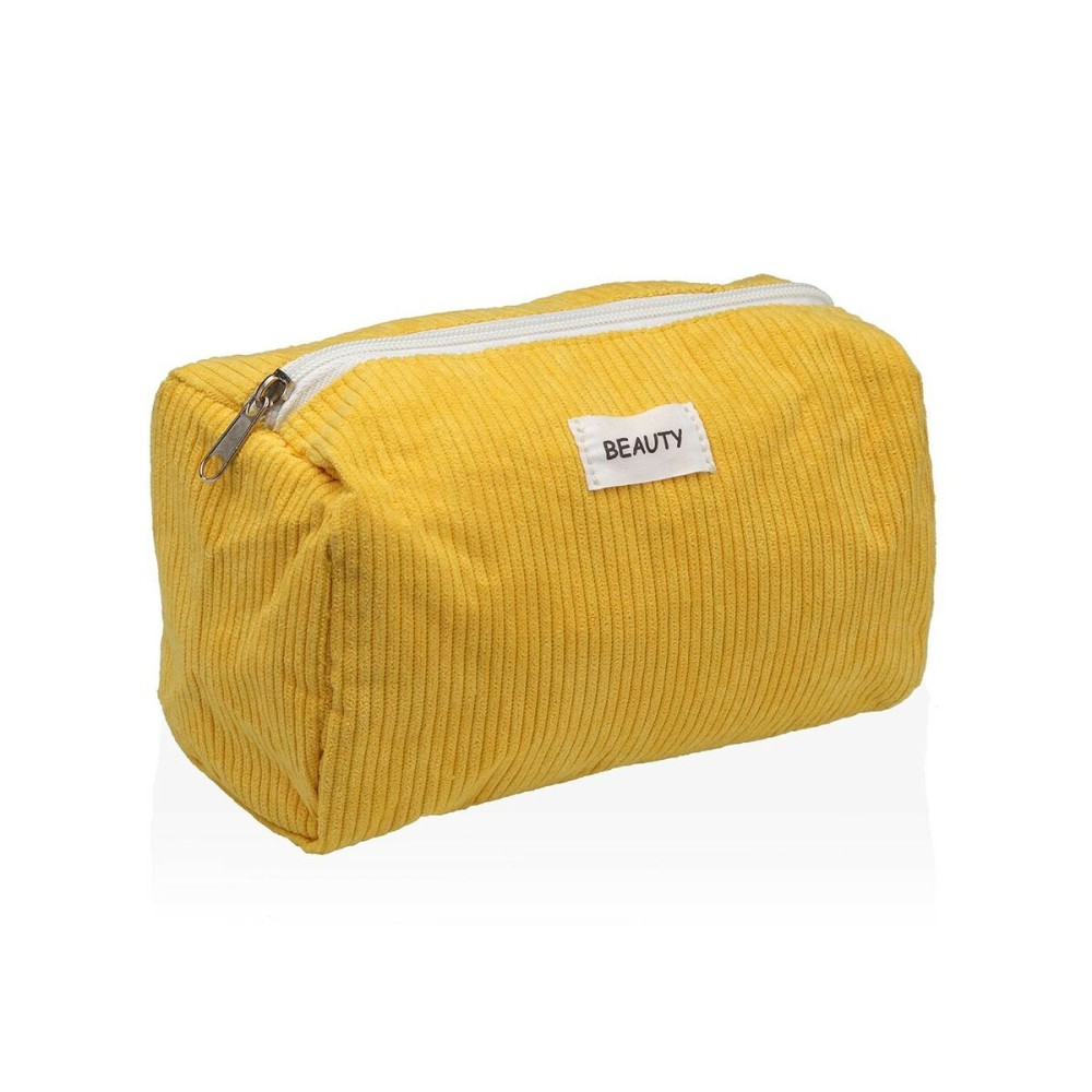 Necessaire da Viaggio Versa Corduroy Giallo 8 x 11 x 18 cm    