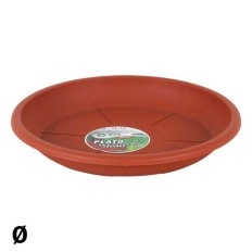 Piatto per Vaso Dem Marrone Dimensione  45 cm 