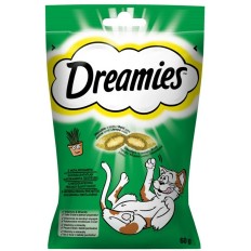 Spuntino per Cat Dreamies Catnip 60 g Fresco Carne    