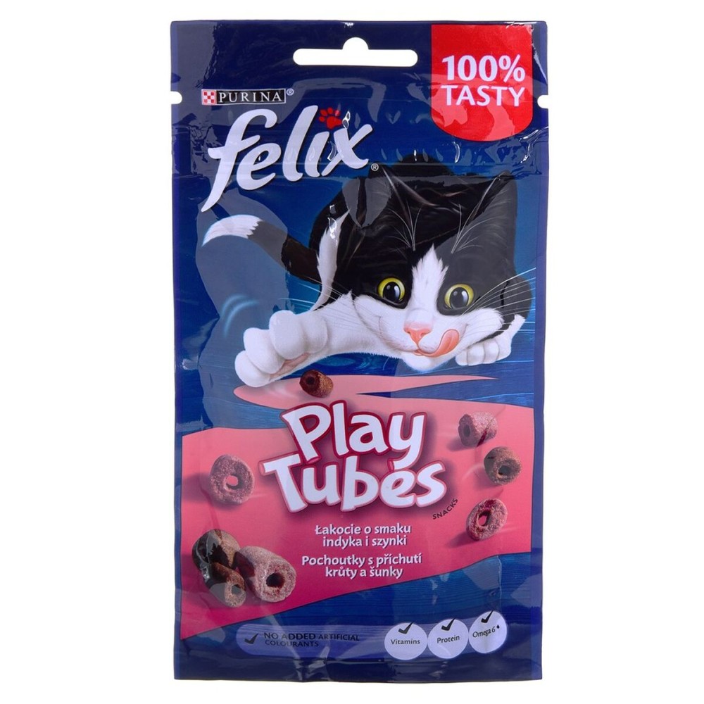 Cibo per gatti Purina Play Tubes Tacchino Prosciutto 50 g    