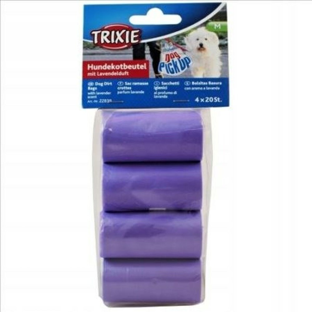 Sacchetto per rifiuti Trixie 22839 Viola Porpora Plastica (80 Pezzi)    