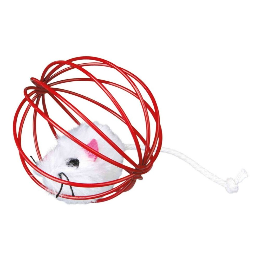 Giocattoli Trixie Mouse in a Wire Ball Multicolore Poliestere    