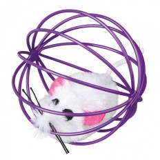 Giocattoli Trixie Mouse in a Wire Ball Multicolore Poliestere    