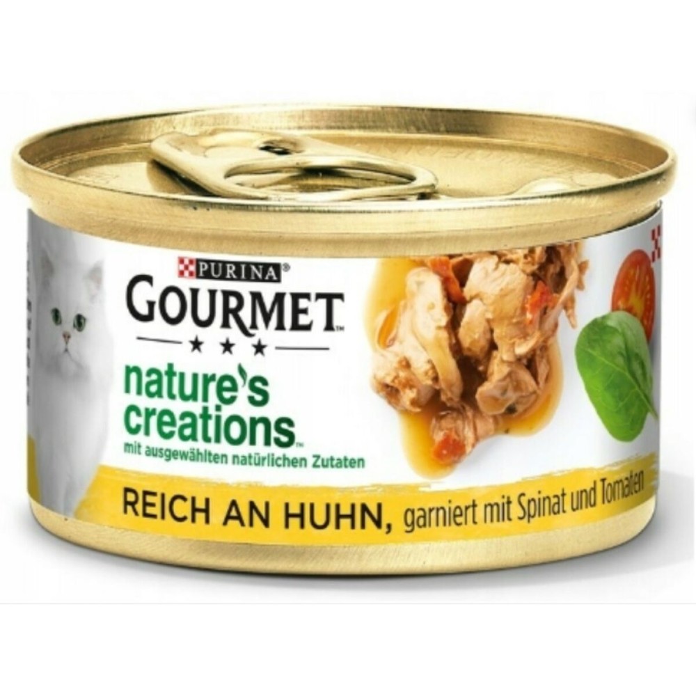 Cibo per gatti Purina Gourmet Pollo Spinaci Pomodoro 85 g    