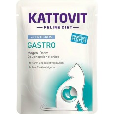 Cibo per gatti Kattovit Gastro Duck with rice 85 g Riso    