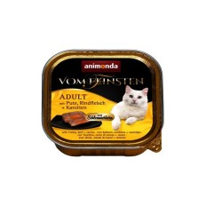 Cibo per gatti Animonda Vom Feinsten Carne di vitello Carota 100 g 100 L    