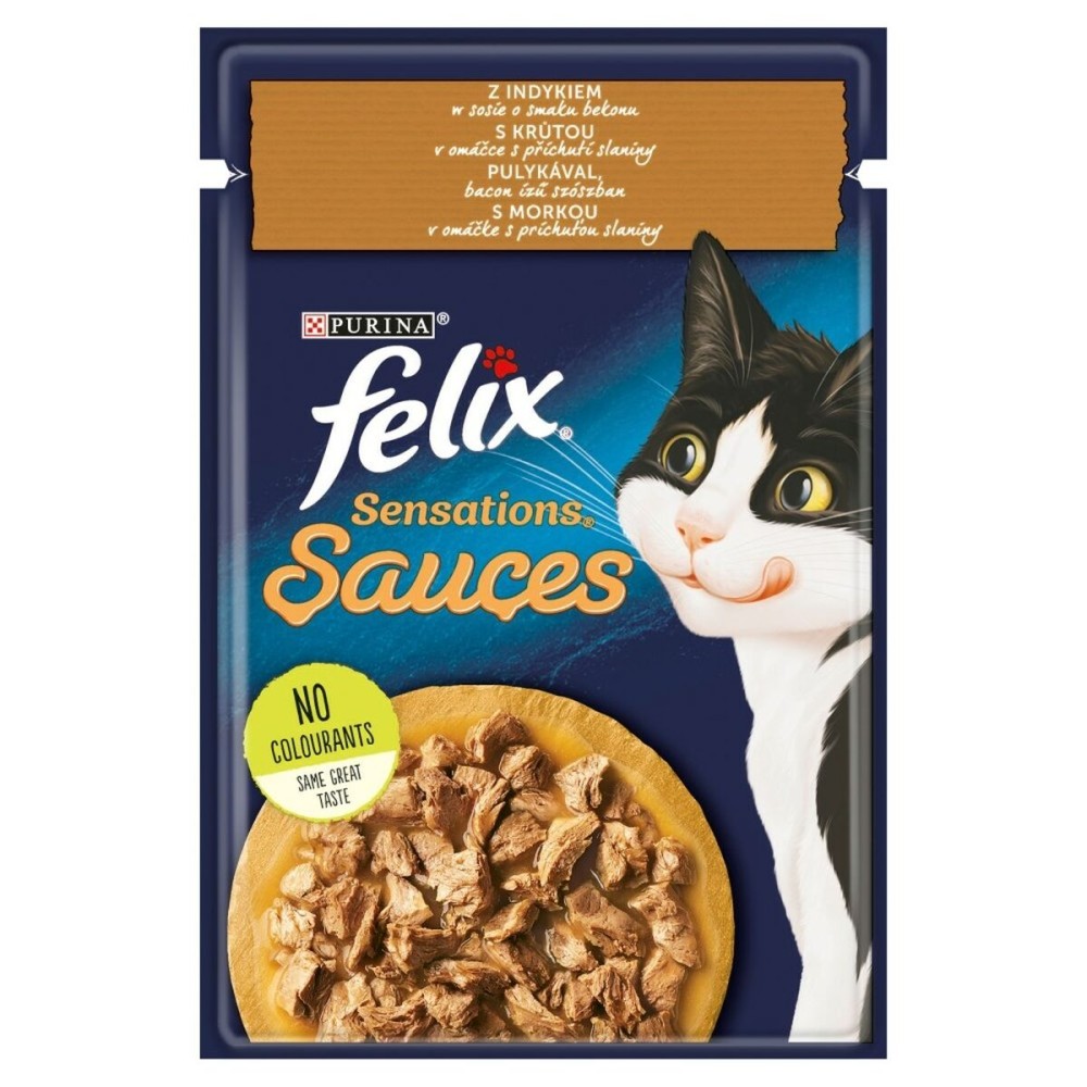 Cibo per gatti Purina Felix Sensations Tacchino 85 g    