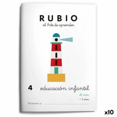 Quaderno di educazione della prima infanzia Rubio Nº4 A5 Spagnolo (10 Unità)    