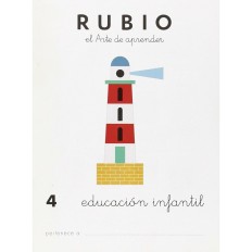 Quaderno di educazione della prima infanzia Rubio Nº4 A5 Spagnolo (10 Unità)    