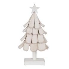 Albero di Natale Bianco Legno di paulownia Albero 31 x 25 x 60 cm    