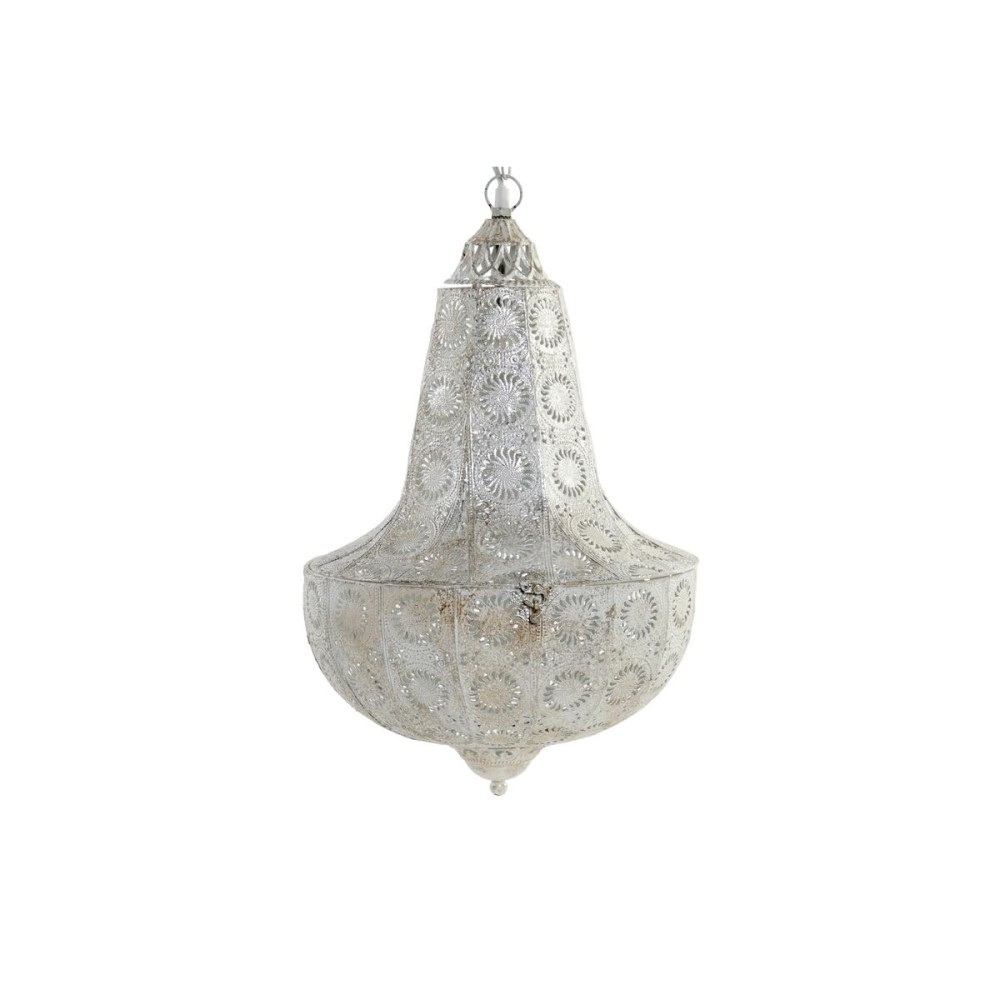 Lampadario DKD Home Decor Metallo Bianco    