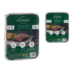 Barbecue Usa e Getta Alluminio Carbone 23,5 x 6 x 30,5 cm (12 Unità)    