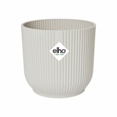 Vaso Elho Bianco Ø 35 cm Plastica Rotondo Moderno    