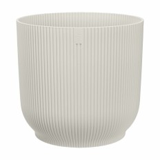 Vaso Elho Bianco Ø 35 cm Plastica Rotondo Moderno    