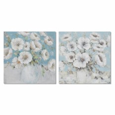 Quadro DKD Home Decor 100 x 2,8 x 100 cm Vaso Shabby Chic (2 Unità)    