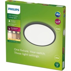 Plafoniera LED Philips Superslim Nero 15 W    