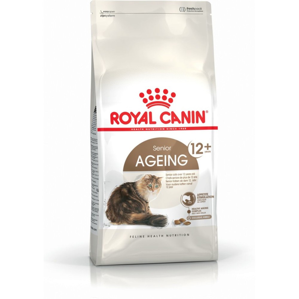 Cibo per gatti Royal Canin Senior Ageing 12+ Anziano Pollo Vegetale Uccelli 4 Kg    