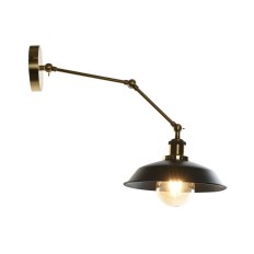 Lampada da Parete DKD Home Decor Nero Dorato Metallo 50 W Vintage 220 V 26 x 53 x 23 cm    