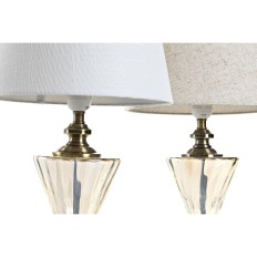 Lampada da tavolo Home ESPRIT Bianco Beige 28 x 28 x 48 cm (2 Unità)    