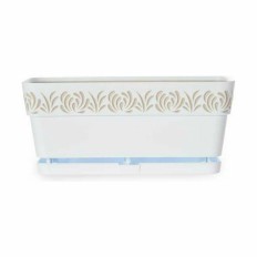 Vaso Autoirrigante Stefanplast Gaia Bianco Plastica 13,3 x 12,3 x 29,3 cm (12 Unità)    