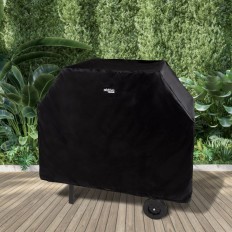 Coperchio di protezione per barbecue Aktive Nero 4 Unità 142 x 120 x 60 cm    