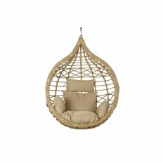 Sedia da giardino sospesa DKD Home Decor Marrone Beige Marrone Chiaro Alluminio rattan sintetico 90 x 70 x 110 cm 100 x 70 x 125