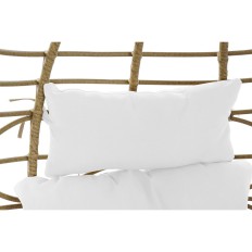 Sedia da giardino sospesa DKD Home Decor Bianco Marrone Marrone Chiaro Metallo Alluminio rattan sintetico 105 x 70 x 105 cm    