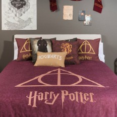 Copripiumino Harry Potter Deathly Hallows Multicolore 175 Fili 220 x 220 cm Ala francese    