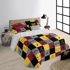 Copripiumino Harry Potter Hogwarts Multicolore 175 Fili 220 x 220 cm Ala francese    