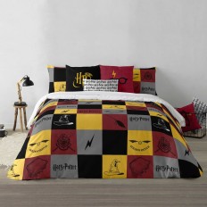 Copripiumino Harry Potter Hogwarts Multicolore 175 Fili 220 x 220 cm Ala francese    