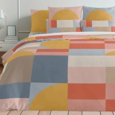 Copripiumino Decolores Weimar Multicolore 175 Fili 200 x 200 cm    