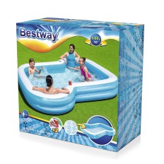 Bestway Piscina Gonfiabile 2 Camere Family 305x274x46 cm +3 Anni Giardino 54321    