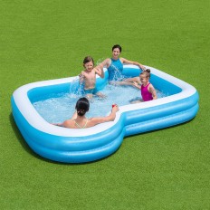 Bestway Piscina Gonfiabile 2 Camere Family 305x274x46 cm +3 Anni Giardino 54321    