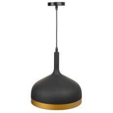 Lampadario Alexandra House Living Nero Dorato    