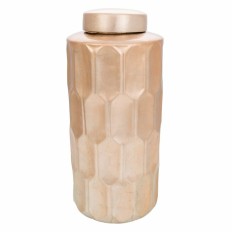 Vaso Alexandra House Living Dorato Ceramica 21 x 48 x 21 cm    