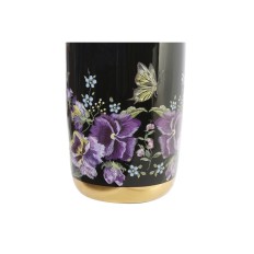 Vaso DKD Home Decor S3020480 Porcellana Nero Multicolore Shabby Chic (19 x 19 x 42 cm)    