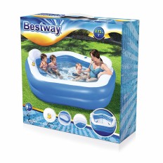 Bestway Piscina Gonfiabile 2 Camere Family 213x206x69 cm +6 Anni Giardino 54153    