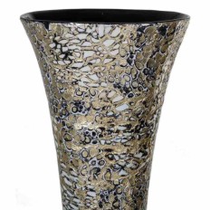 Vaso Alexandra House Living Argento Carta Capiz 73 x 73 x 25 cm    