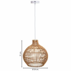 Lampadario Alexandra House Living Marrone    