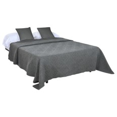 Trapunta Home ESPRIT Grigio chiaro 240 x 260 cm    