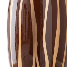 Vaso 20 x 20 x 58,5 cm Zebra Ceramica Dorato Marrone    