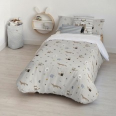 Copripiumino Kids&Cotton Kenai Small Beige 175 Fili 180 x 220 cm 180 x 240 cm    