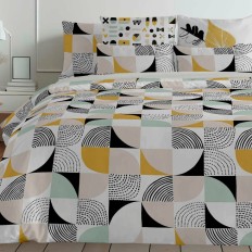 Copripiumino Decolores Anna Multicolore 175 Fili 180 x 220 cm    