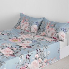 Lenzuolo Superiore HappyFriday Soft bouquet Multicolore 260 x 270 cm    