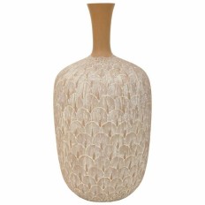 Vaso Alexandra House Living Bianco Dorato Poliresina 21 x 41 x 21 cm    