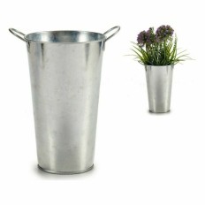 Vaso Con manici Argentato (15 x 23,5 x 20 cm) (24 Unità)    