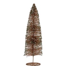 Albero di Natale Paillettes champagne 10 x 40 x 10 cm (6 Unità)    